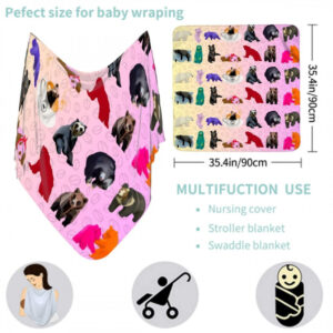 Pink Baby Swaddle Blanket